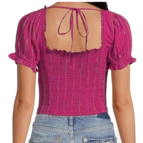 Free People Seratonin Corset Top Pink Size Small - Picture 11 of 11